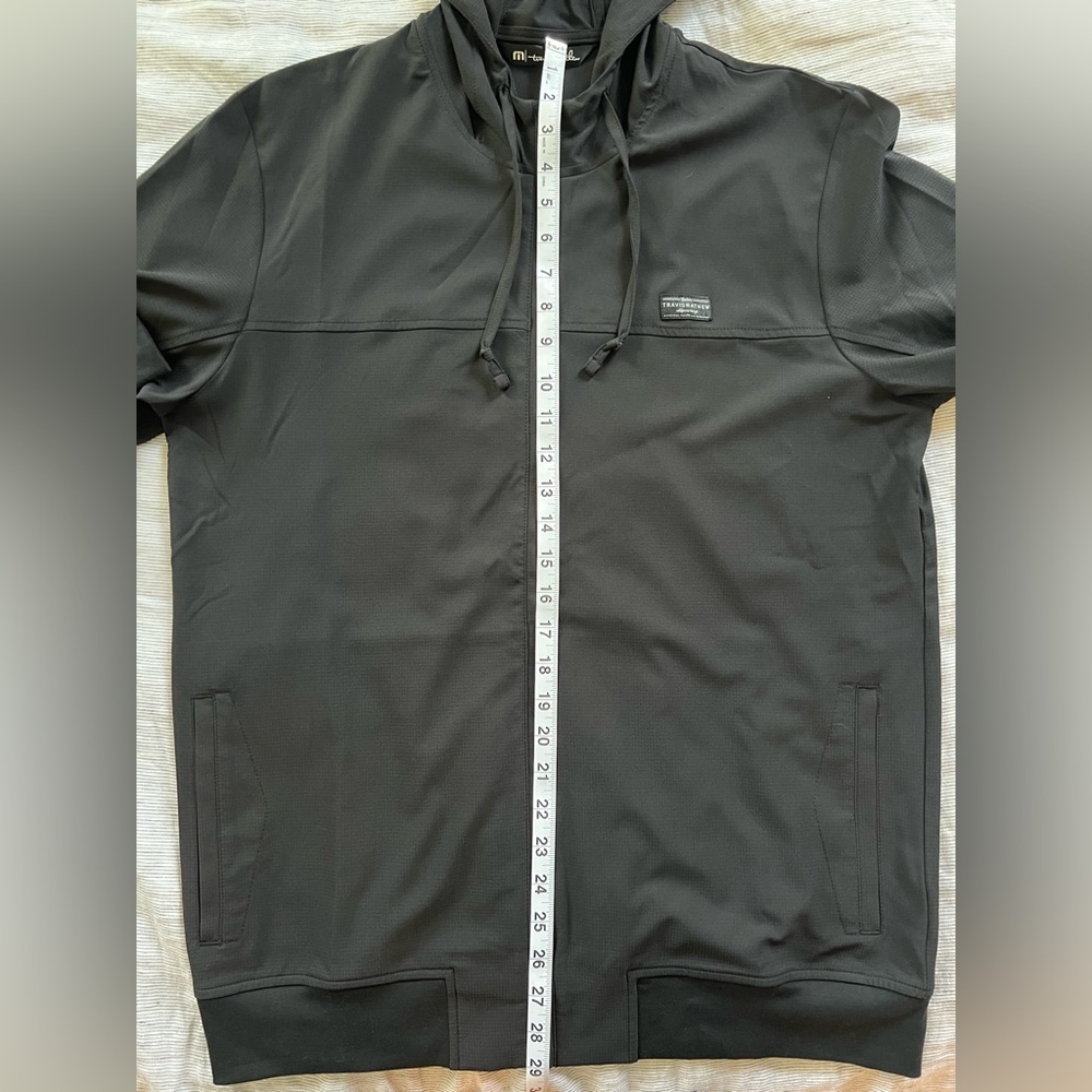Travis Mathew Black Windbreaker with Hood and Full Zipper - Picture 8 of 10